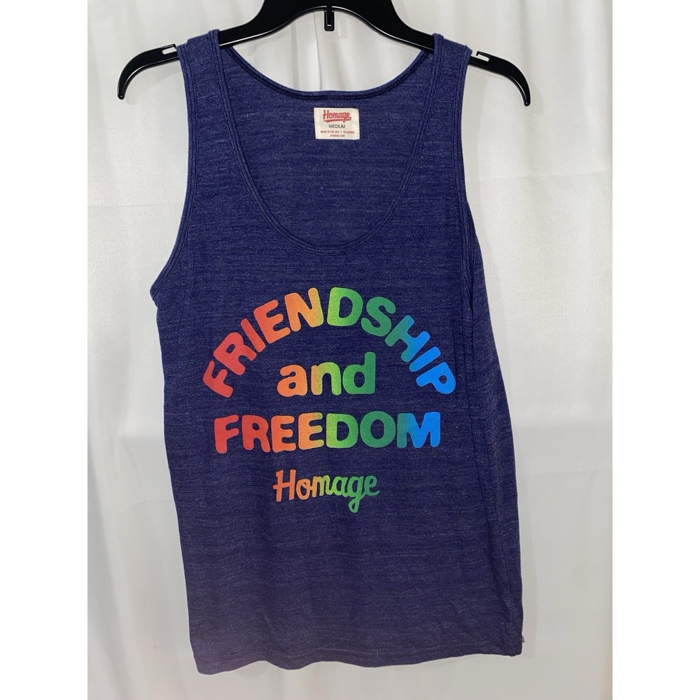 Homage Friendship And Freedom LGBTQ Tank Top‎ Medium